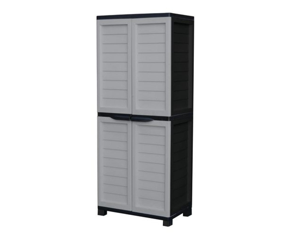 Plastic 6ft Tall Outdoor Storage Cabinet with 4 Shelves