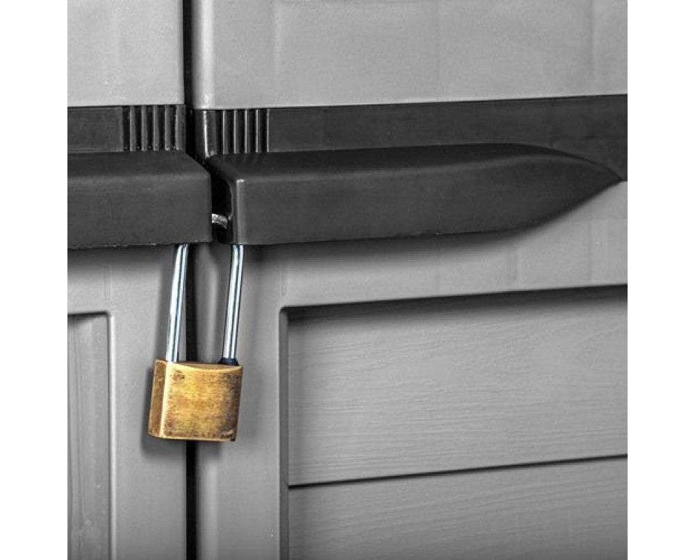 Plastic 6ft Tall Outdoor Storage Cabinet with 4 Shelves