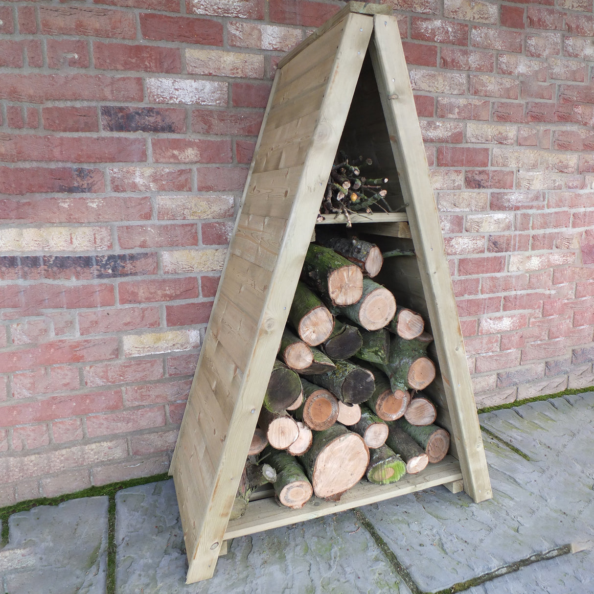 Small Triangular Log Store T&G Pressure Treated