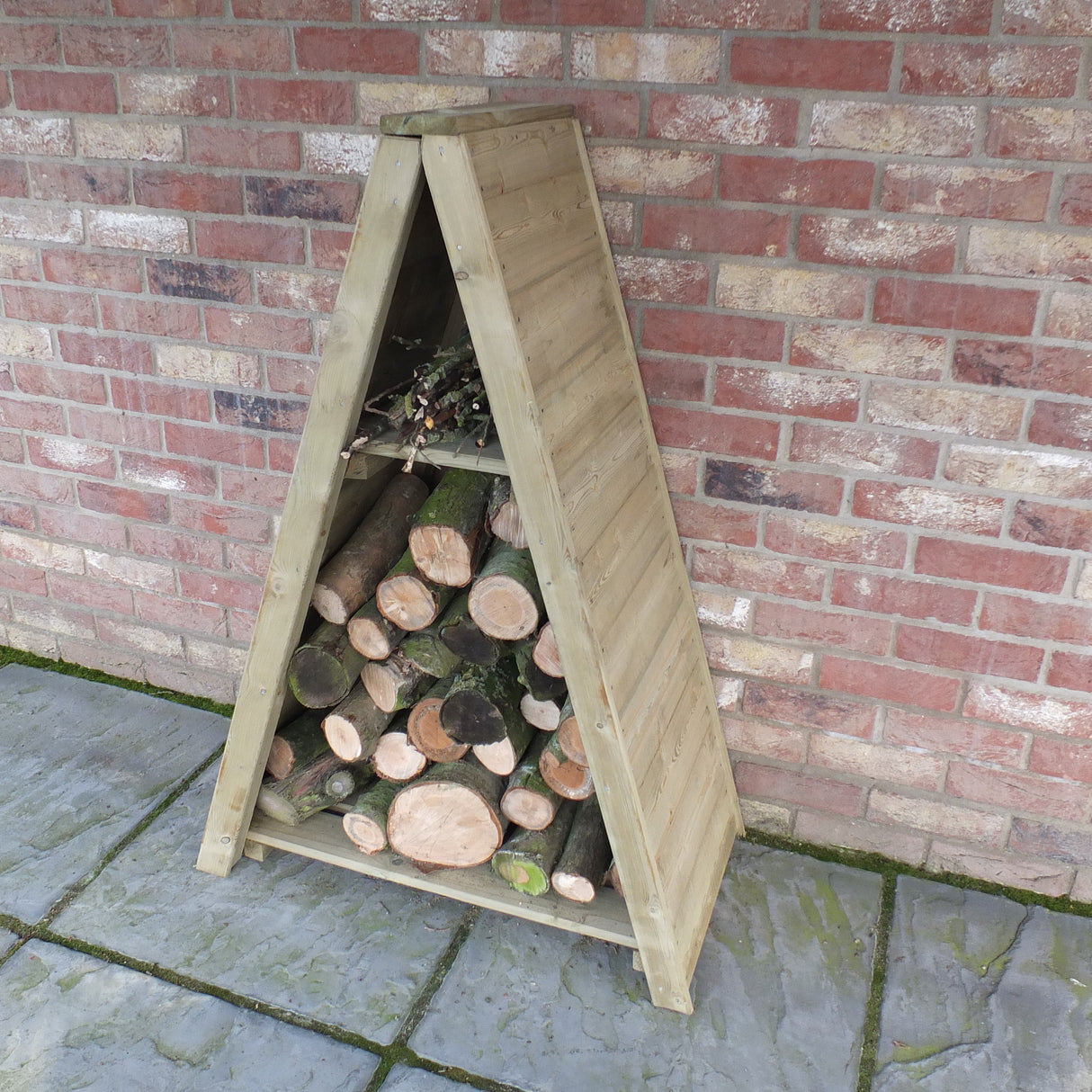 Small Triangular Log Store T&G Pressure Treated