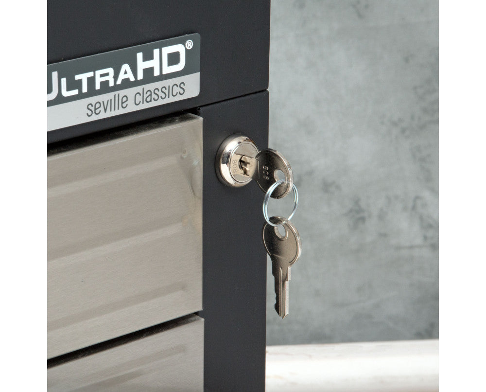 4 Drawer Timber Top Tool Chest with Lockable Compartments