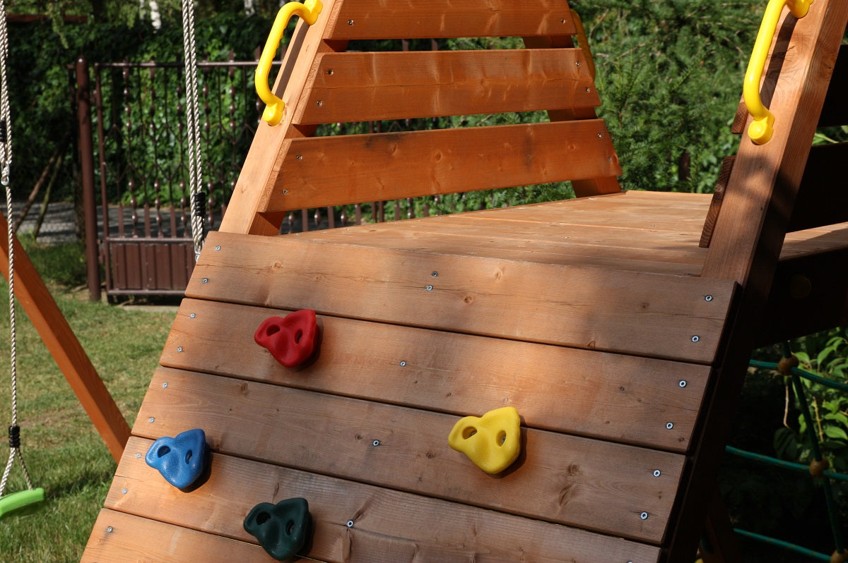 Shire Spider King Teak Painted Climbing Frame
