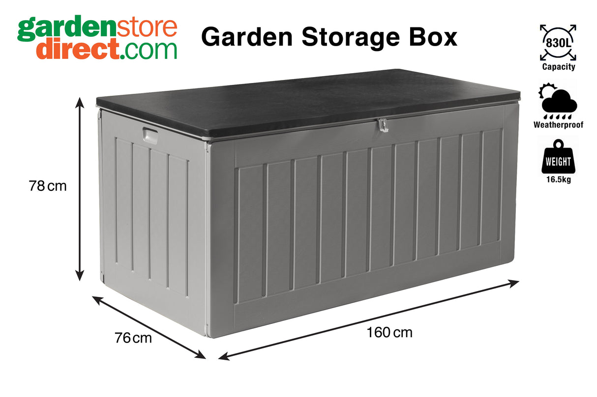 Huge Grey 830L Outdoor Storage Box