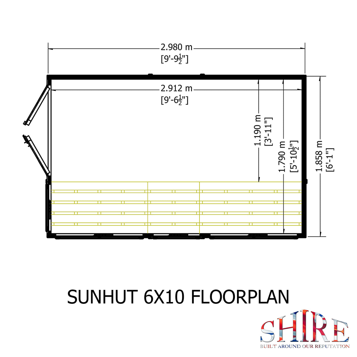 Shire Sun Hut 6x10 Potting Shed
