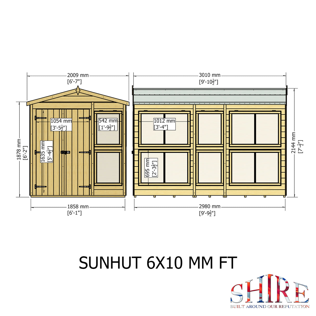 Shire Sun Hut 6x10 Potting Shed