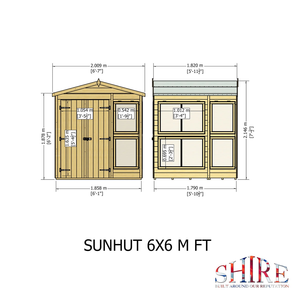 Shire Sun Hut 6x6 Potting Shed