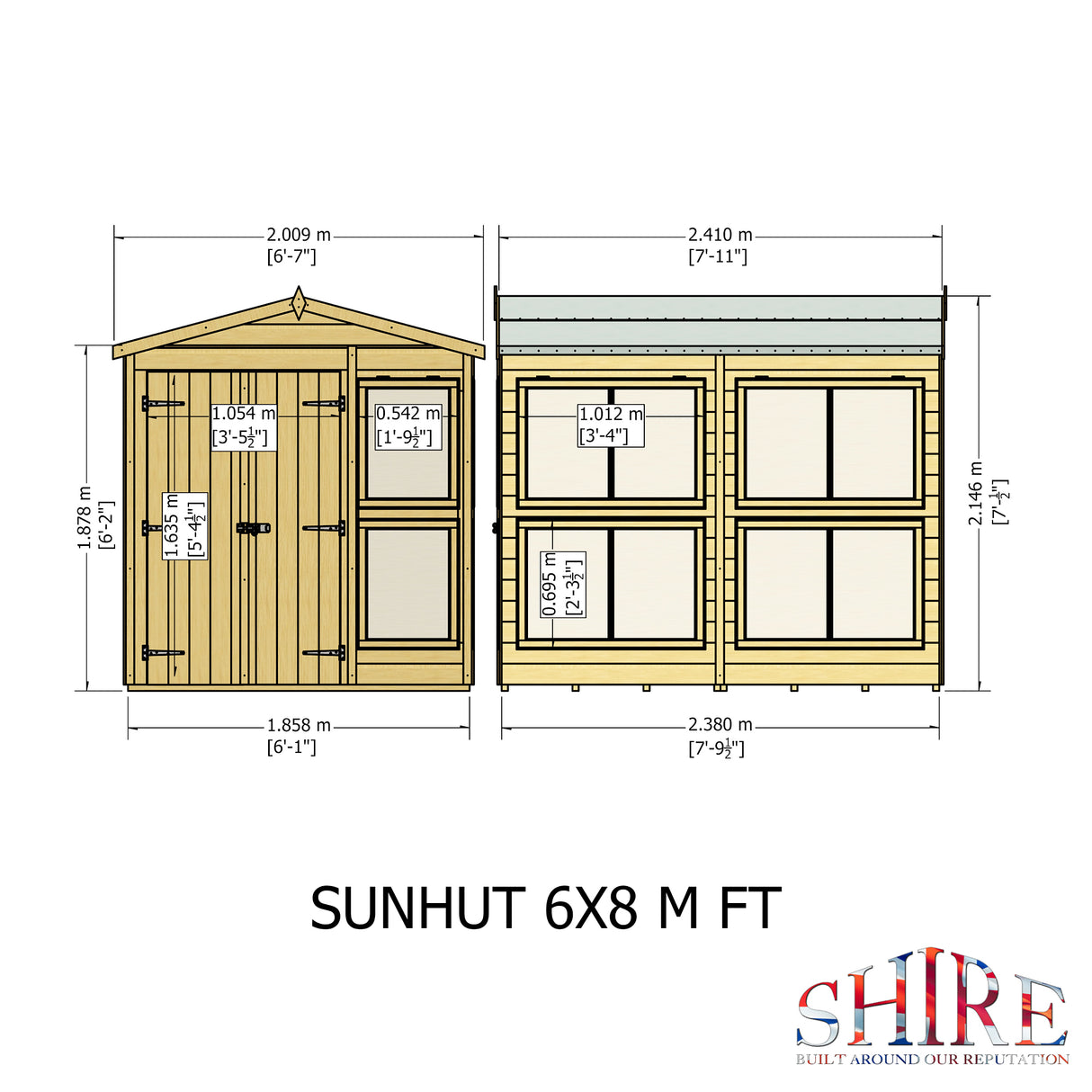Shire Sun Hut 6x8 Potting Shed