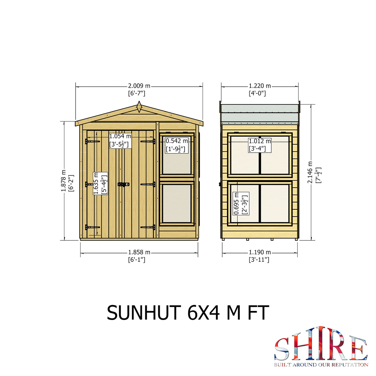 Shire Sun Hut 6x4 Potting Shed