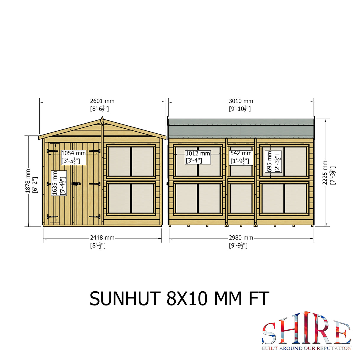 Shire Sun Hut 8x10 Potting Shed