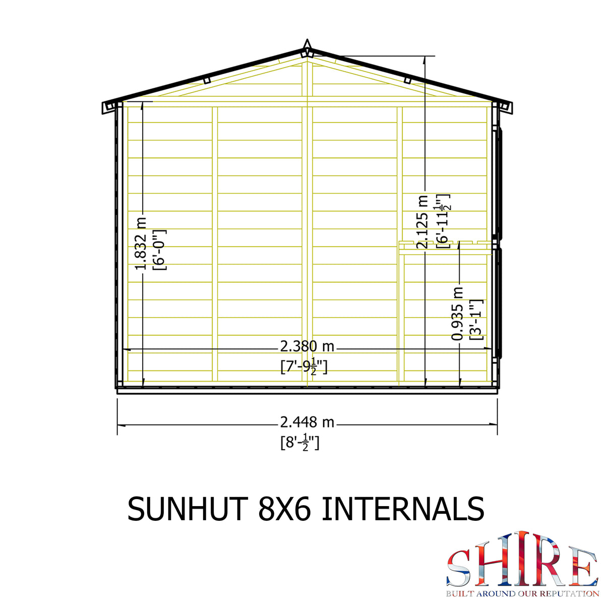 Shire Sun Hut 8x6 Potting Shed