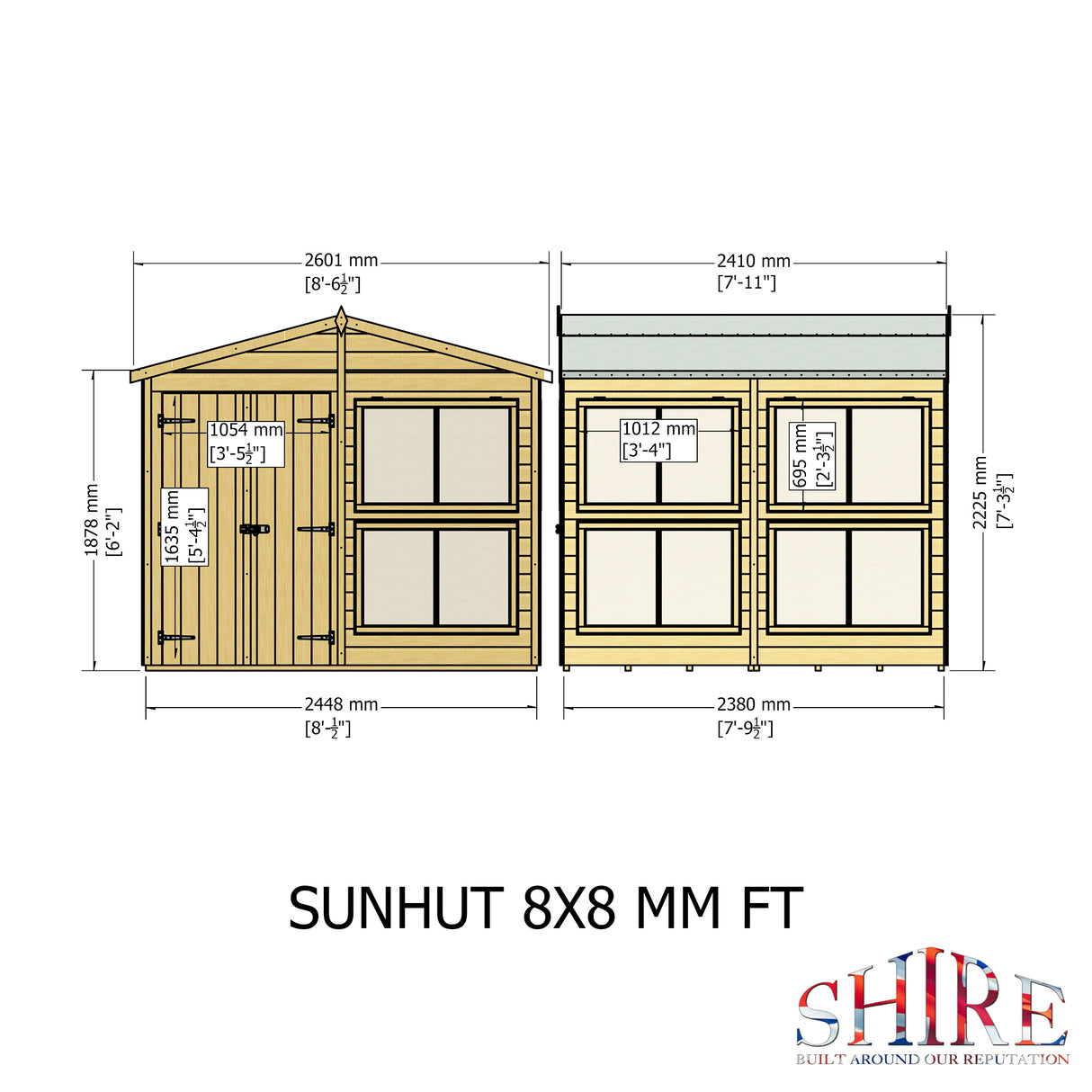 Shire Sun Hut 8x8 Potting Shed