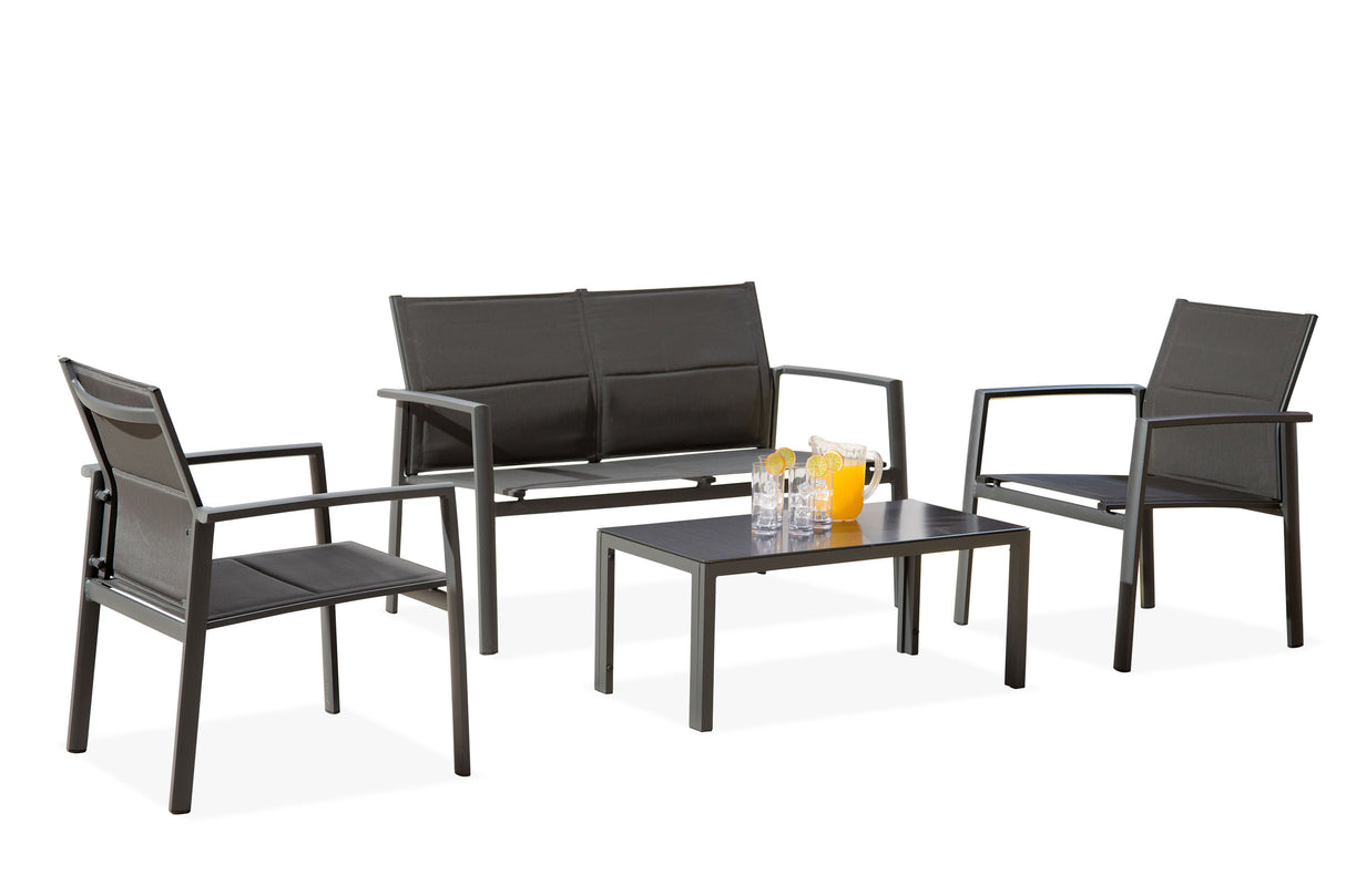 Sydney Aluminium 4 Piece Sofa Set