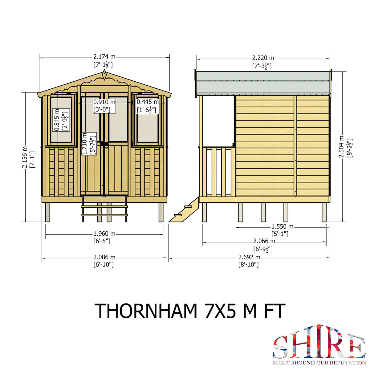 Shire Thornham 7x7 Summerhouse