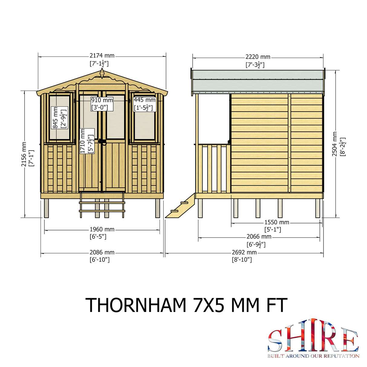 Shire Thornham 7x7 Summerhouse