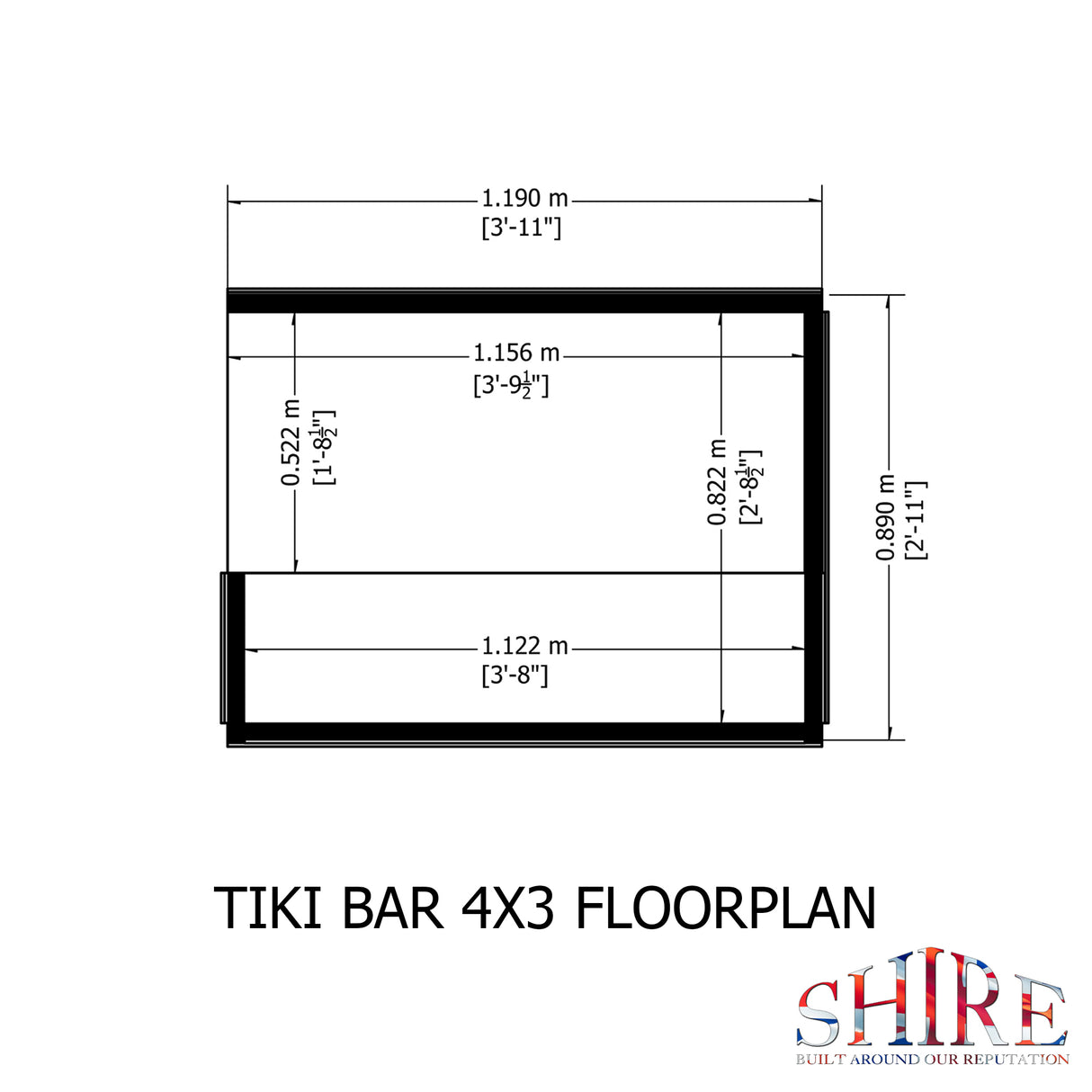 Shire 4x3 Tiki Bar