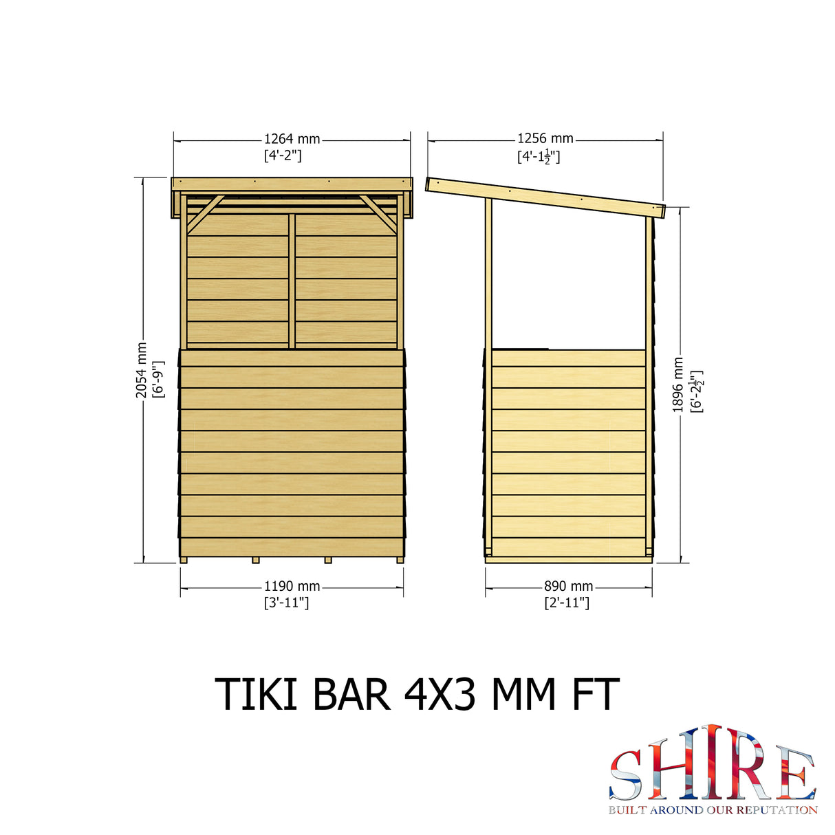 Shire 4x3 Tiki Bar