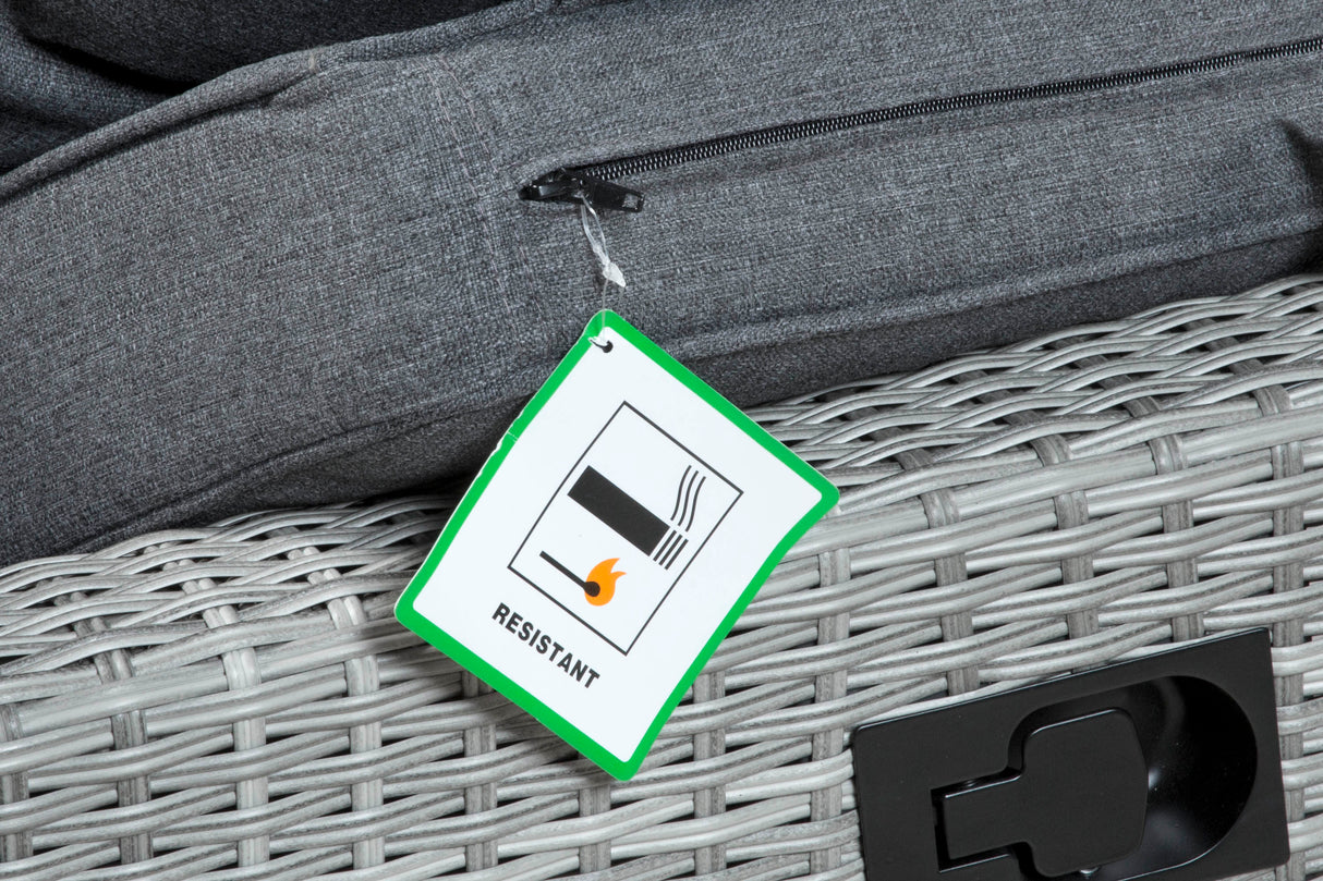 Tulla Reclining Corner Dining Set with Gas Fire Pit Table