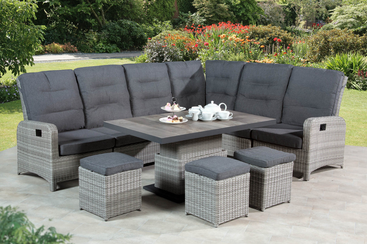Tulla Reclining Corner Dining Set