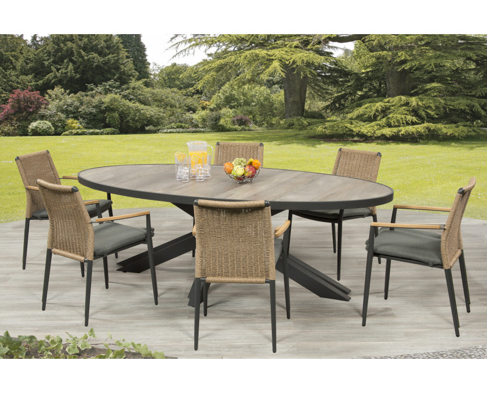 Tuscany 6 Seat Oval Dining Set