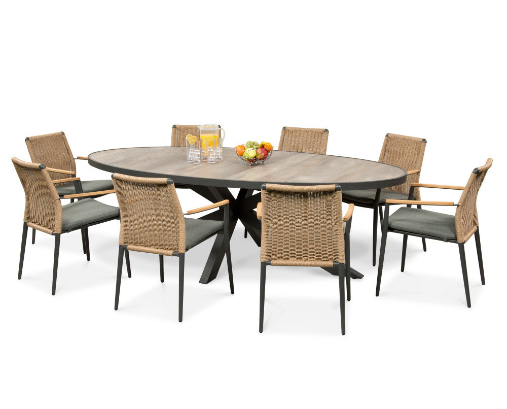Tuscany 8 Seat Oval Dining Set