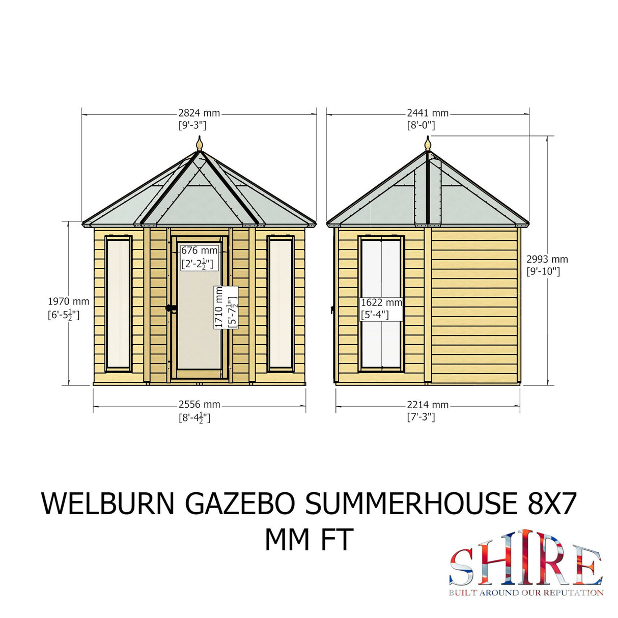 Welburn 8 ft x 7 ft Summerhouse