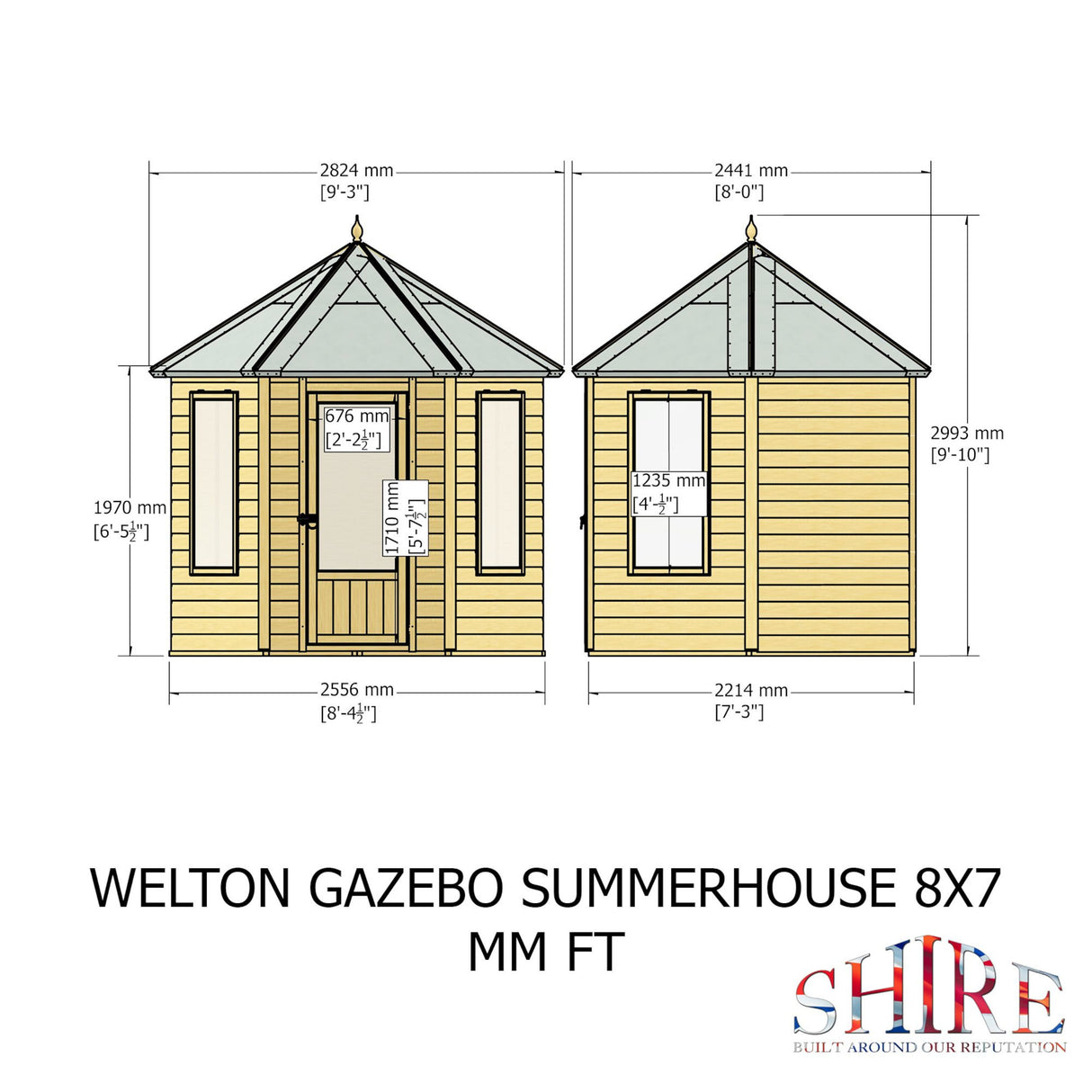 Welton 8 ft x 7 ft Summerhouse