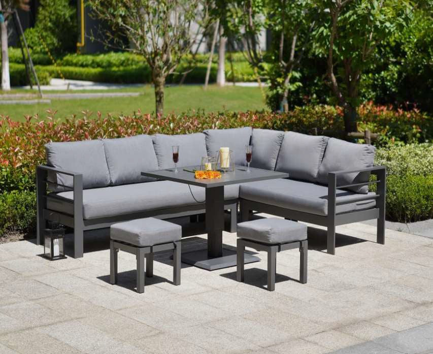 Wisteria Lane Corner Set with Gas Lift Table