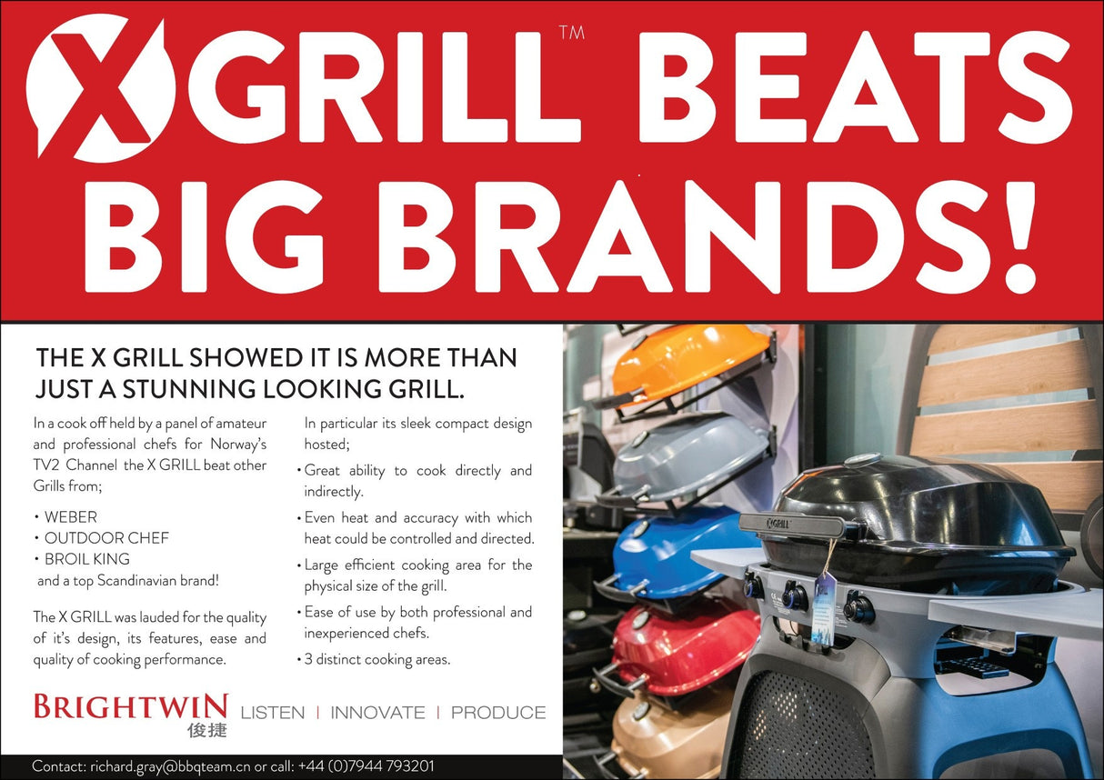 Award Winning Barbecue X-Grill 3 Burner Gas BBQ RRP £400.