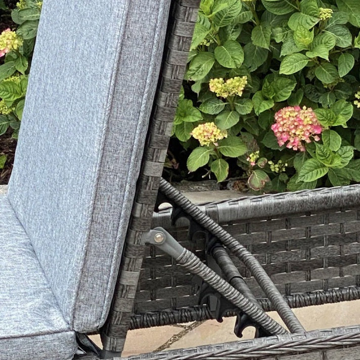 Amalfi Sun Lounger Bed with Side Table