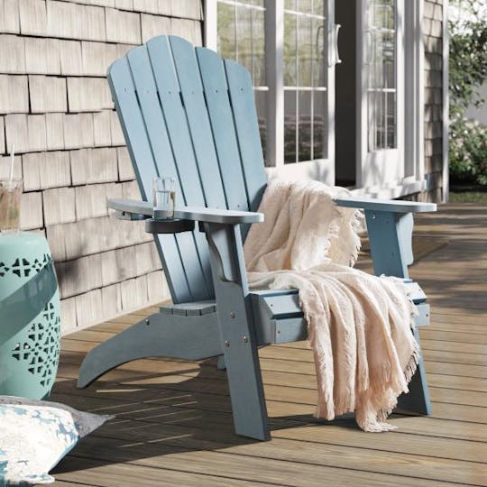Winawood Adirondack Chair Polymer Wood Effect - Powder Blue