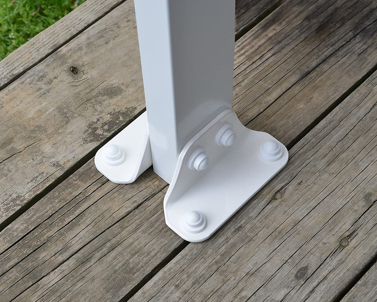 Feria Patio Cover 4m x 4m - White Frame & Clear Polycarbonate