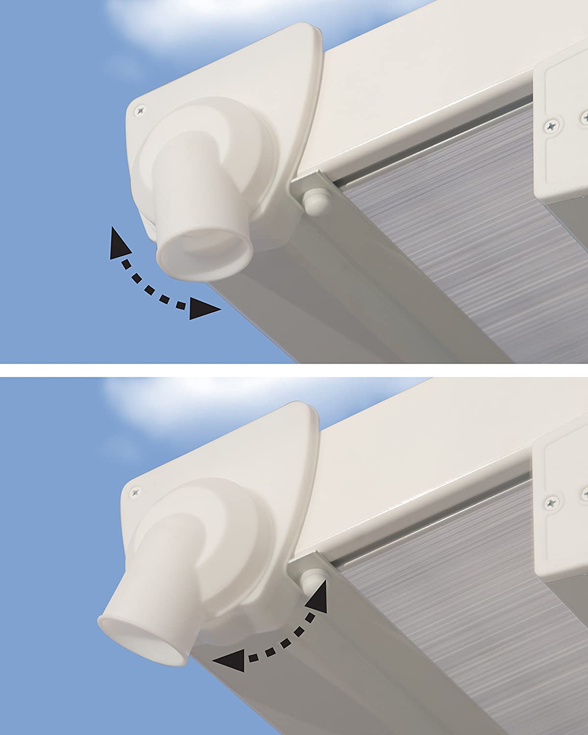 Feria Patio Cover 4m x 4m - White Frame & Clear Polycarbonate