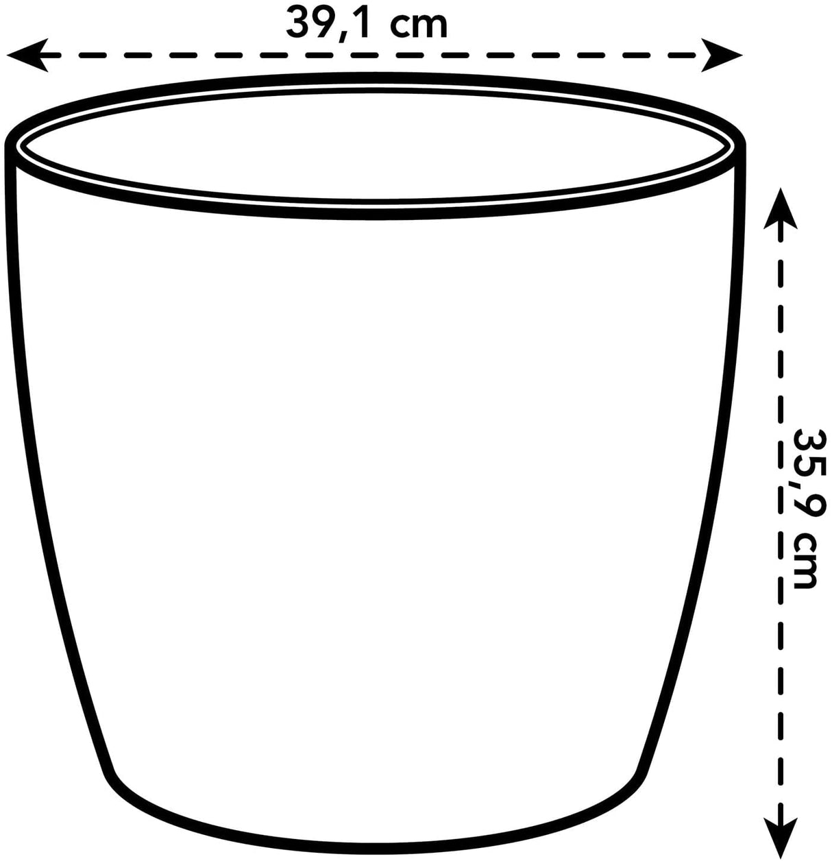 Brussels Round Wheels 40cm - Anthracite