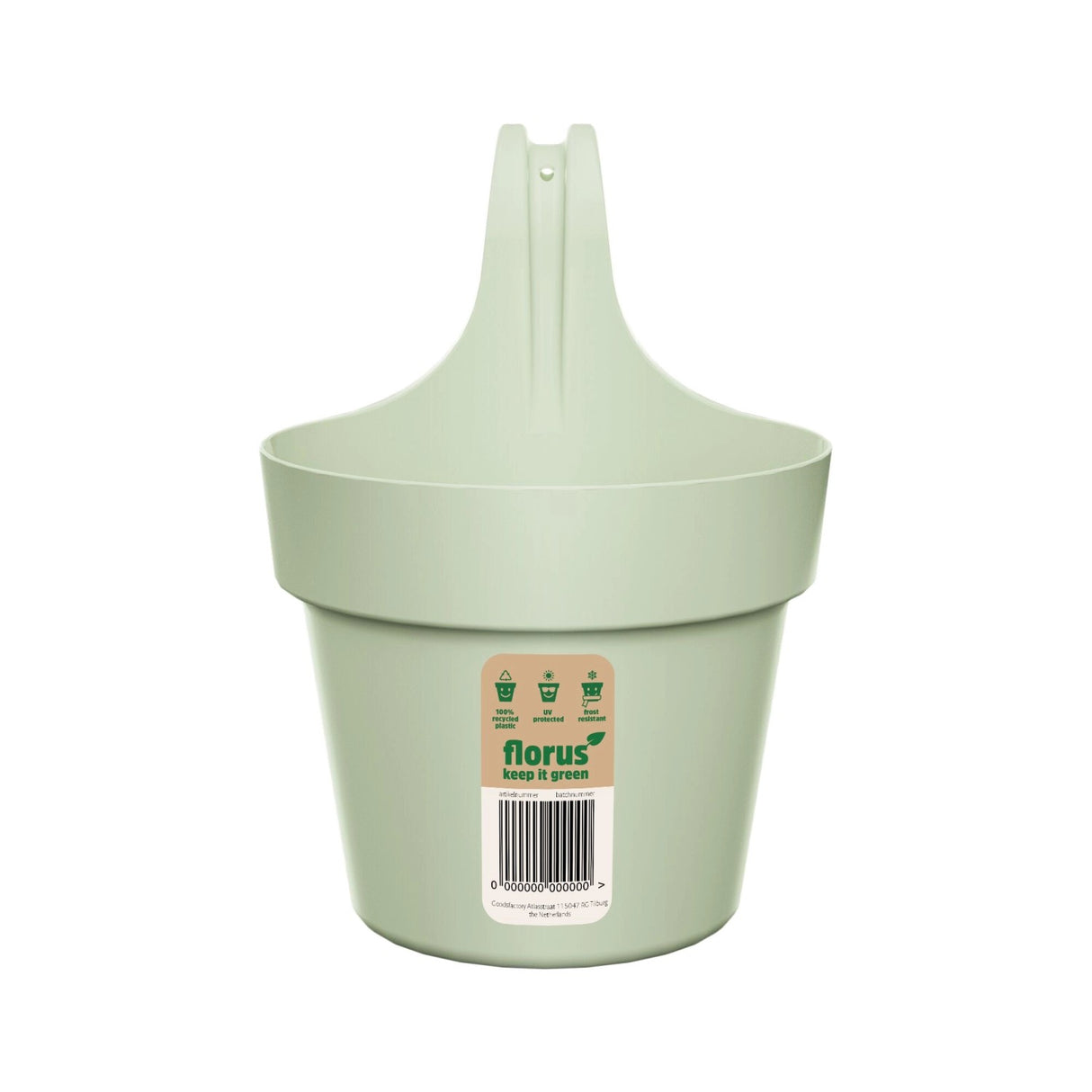 Paris Single Hanging Flowerpot Mint Green