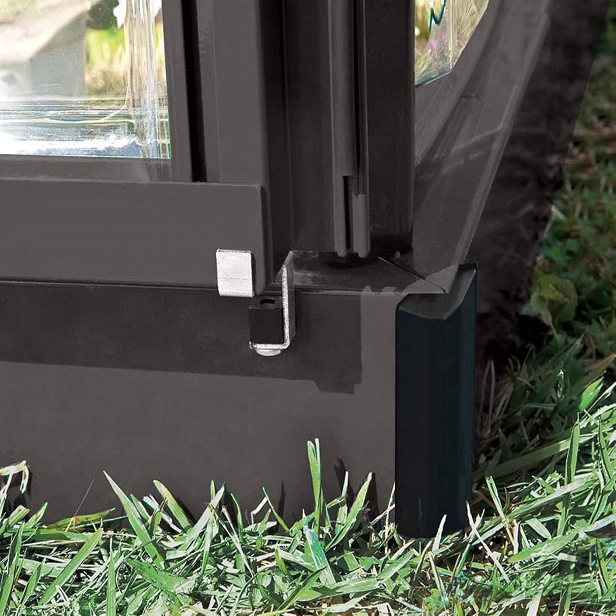 Hybrid 6' x 4' Greenhouse - Grey Frame & Hybrid Polycarbonate Panels