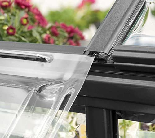 Hybrid 6' x 4' Greenhouse - Grey Frame & Hybrid Polycarbonate Panels