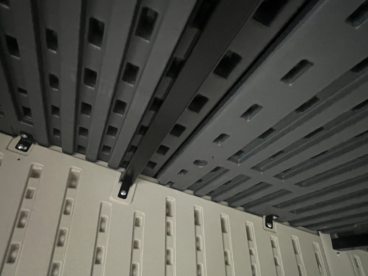 Plastic Garden Pent Shed Heavy Duty 10 Year Warranty Windproof !! Grey 7x5.4