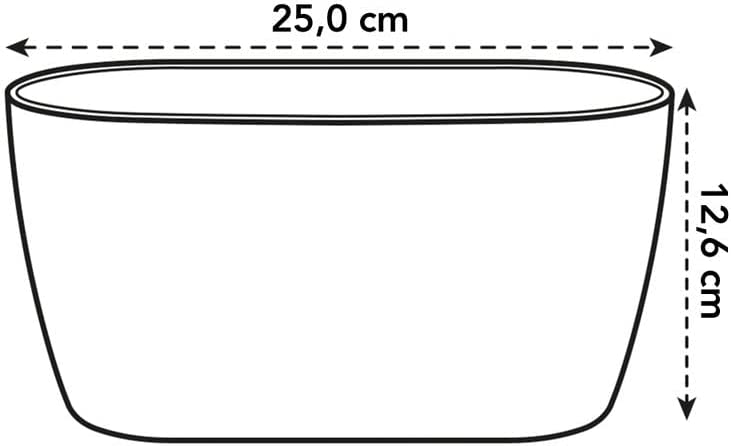 Brussels Orchid Duo 25cm - Cherry Red