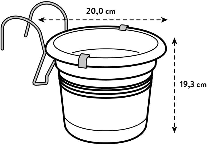 Green Basics All-in-1 Balcony Potholder - Living Black