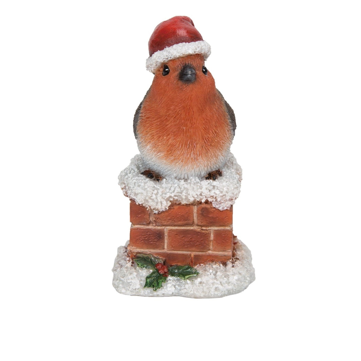 Robin in a Chimney Christmas Decoration