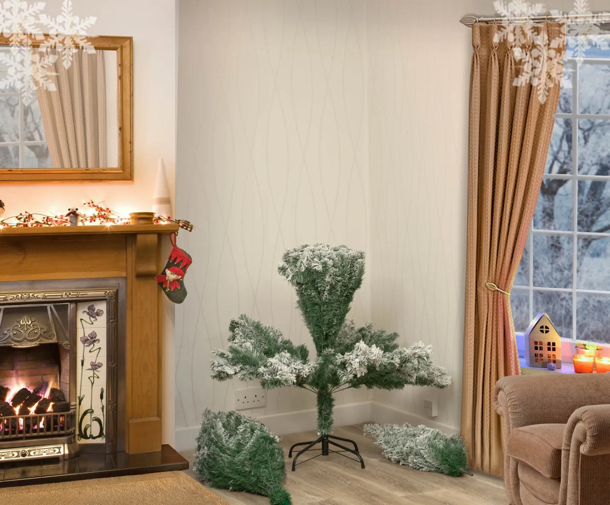 Colorado Spruce Christmas Tree Snow Flocked - 10ft/300cm