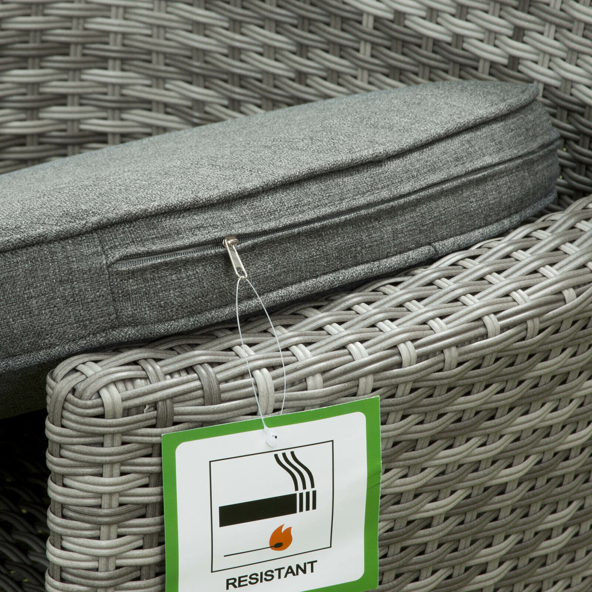 Sarasota 6 Seat Rectangular Dining Set in Grey