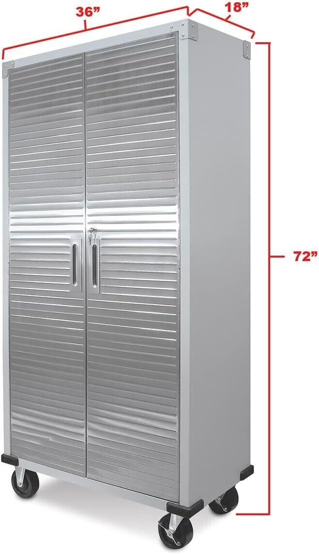 6ft Granite Upright Steel Cabinet With Wheels