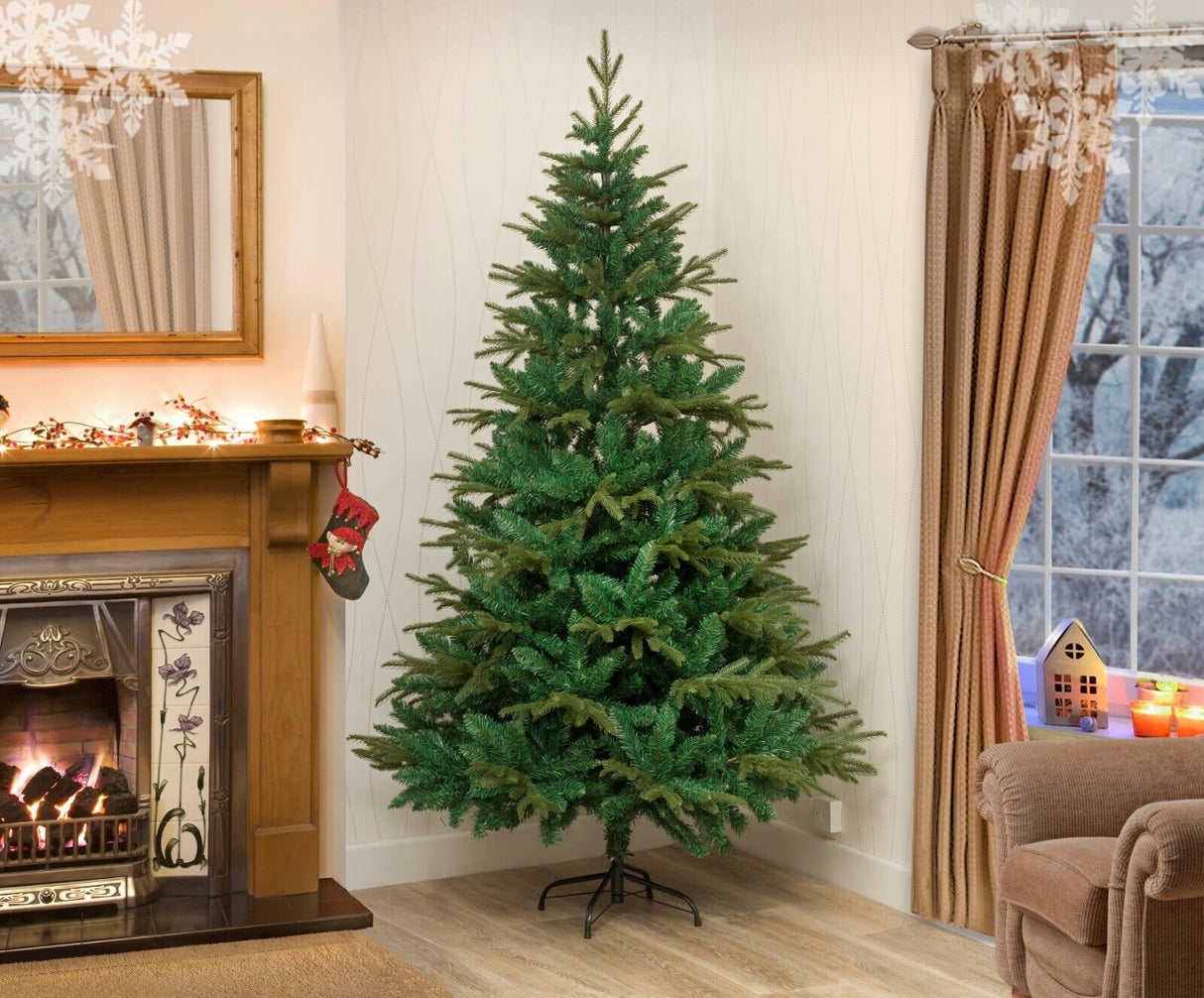 Lapland Fir Christmas Tree Green - 7ft/210cm