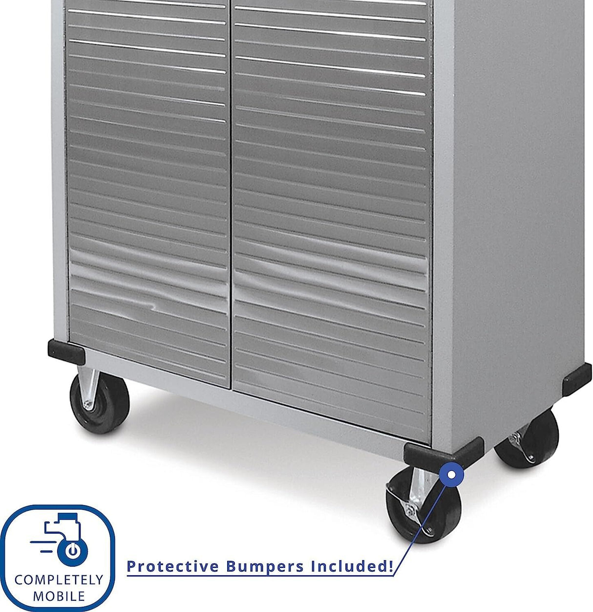 6ft Granite Upright Steel Cabinet With Wheels