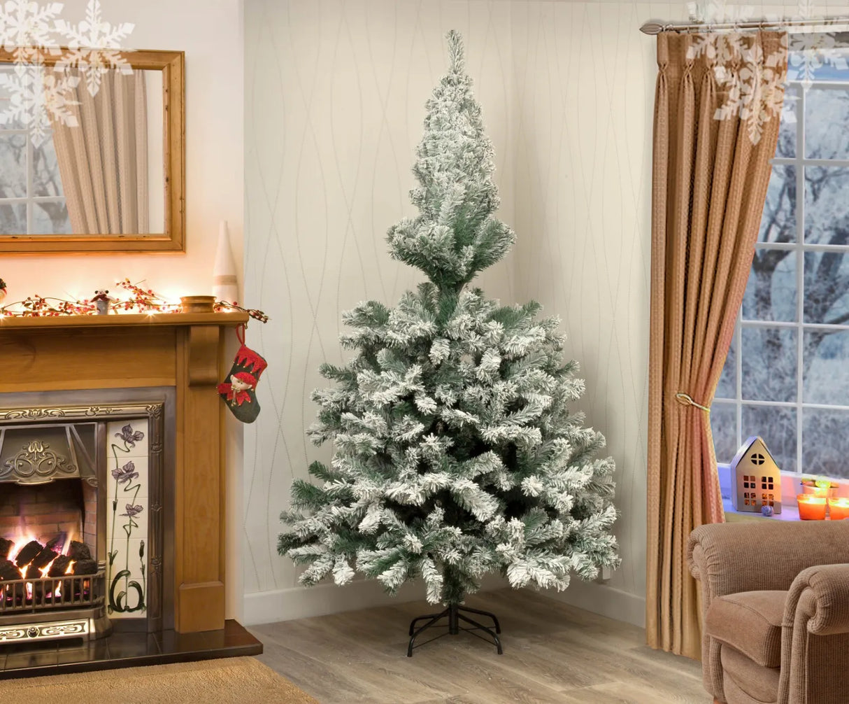 Colorado Spruce Christmas Tree Snow Flocked - 10ft/300cm