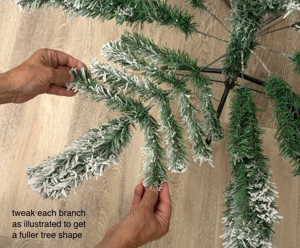 Colorado Spruce Christmas Tree Snow Flocked - 10ft/300cm