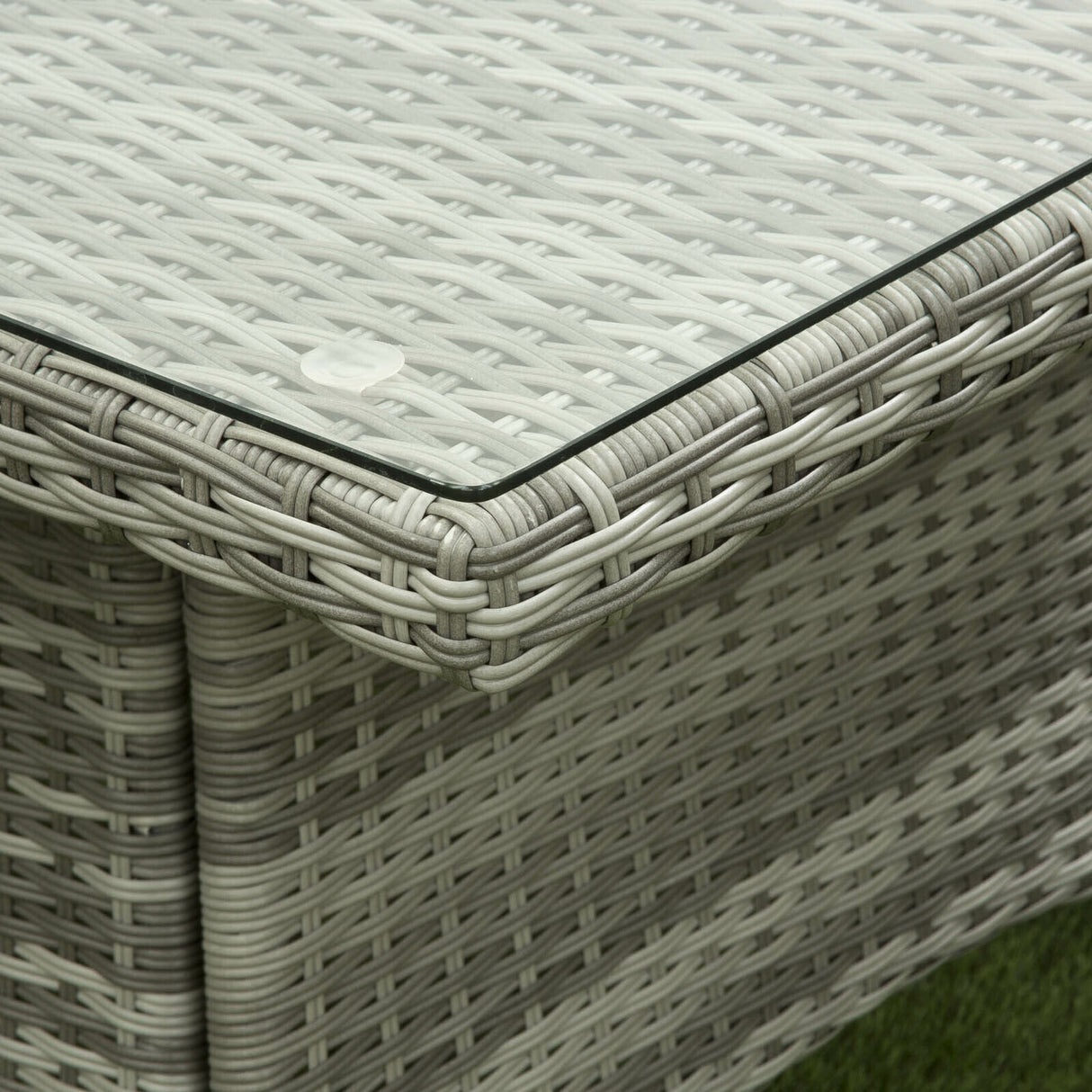 Sarasota 6 Seat Rectangular Dining Set in Grey