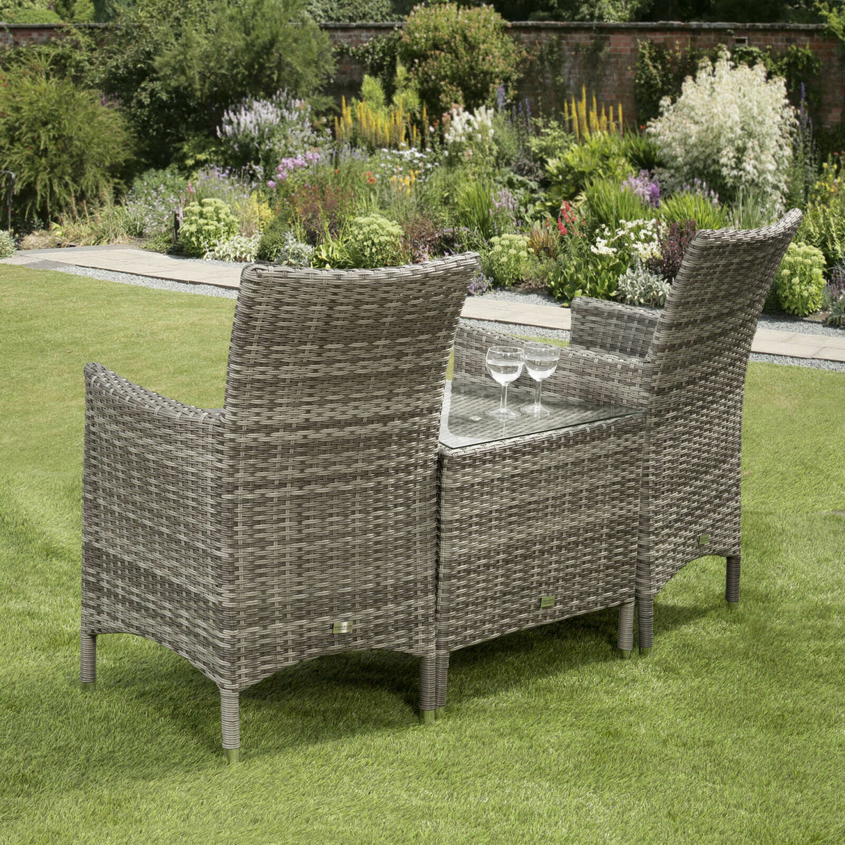 Sarasota 2 Seat Companion Set in Grey