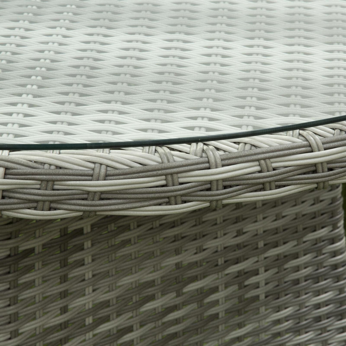 Sarasota 4 Seat Round Dining Set in Grey